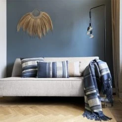 Malagoon Plaid Bouclé Vue Mer Multicolore 125x150 -Maisons Du Monde Boutique plaid texture bleu nuit 125x150 vue sur la mer