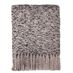 Malagoon Plaid Tissé Bicolore Rose Et Mauve 125x150 -Maisons Du Monde Boutique plaid tisse bicolore rose et mauve 125x150 2