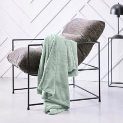 TODAY Plaid Uni En Polyester Bronze 125x150 Cm 12 TODAY Plaid Uni En Polyester Bronze 125x150 Cm -Maisons Du Monde Boutique plaid uni en polyester vert 125x150 cm essential