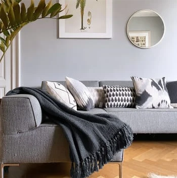 Malagoon Plaid Uni Blanc Ivoire 125x150 6 Malagoon Plaid Uni Blanc Ivoire 125x150 – Image 4