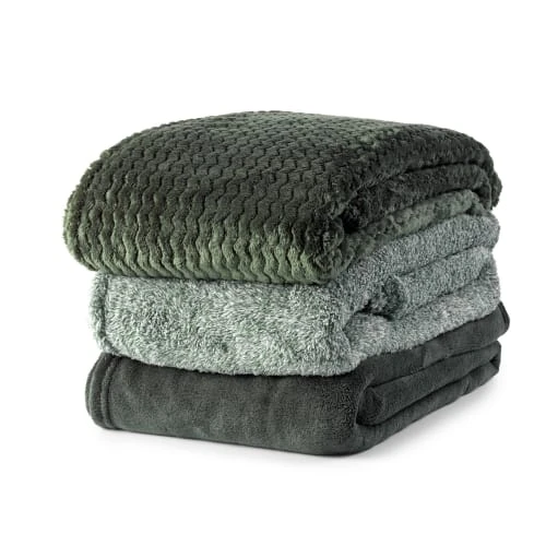 Dutch Decor Plaid Vert Fleece 140x180 Cm Uni 6 Dutch Decor Plaid Vert Fleece 140x180 Cm Uni – Image 4