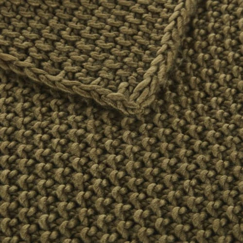 Maisons Du Monde Plaid Vert Kaki 160x210 5 Maisons Du Monde Plaid Vert Kaki 160x210 â Image 3