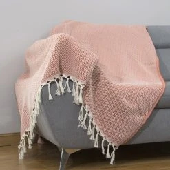 Febronie Plaid130x170 Orange