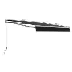 RED DECO Store Banne Manuel 3x2m Aluminium Gris 295 X 200 X 14,2 Cm -Maisons Du Monde Boutique store banne manuel 3x2m aluminium gris 295 x 200 x 14 2 cm 4