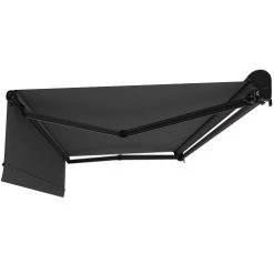 RED DECO Store Banne Motorisé 3x2m Aluminium Gris Lambrequin Enroulable -Maisons Du Monde Boutique store banne motorise 3x2m aluminium gris lambrequin enroulable 3