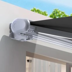 RED DECO Store Banne Motorisé 3x2m LED Aluminium Gris Coffre Intégral 11 RED DECO Store Banne Motorisé 3x2m LED Aluminium Gris Coffre Intégral -Maisons Du Monde Boutique store banne motorise 3x2m led aluminium gris coffre integral 2