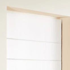 Madura Store Bateau 150x220 Cm Blanc Pur Et Bourdon Noir En Lin -Maisons Du Monde Boutique store bateau 150x220 cm blanc pur et bourdon noir en lin 2