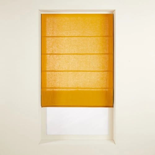 Madura Store Bateau 45x220 Cm Ocre Et Bourdon Noir En Lin 3 Madura Store Bateau 45x220 Cm Ocre Et Bourdon Noir En Lin