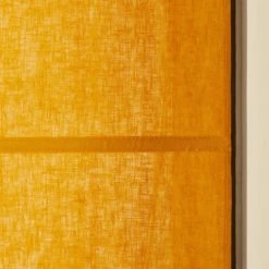 Madura Store Bateau 60x220 Cm Ocre Et Bourdon Noir En Lin -Maisons Du Monde Boutique store bateau 60x220 cm ocre et bourdon noir en lin 2