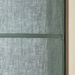 Madura Store Bateau 60x220 Cm Vert De Gris Et Bourdon Noir En Lin -Maisons Du Monde Boutique store bateau 60x220 cm vert de gris et bourdon noir en lin 3