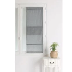 Home Maison Store Bateau En étamine Unie Etamine Anthracite 180 X 60 -Maisons Du Monde Boutique store bateau en etamine unie etamine anthracite 180 x 60 2