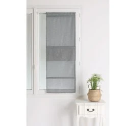 Home Maison Store Bateau En étamine Unie Etamine Anthracite 180 X 60