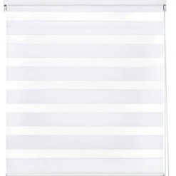 Easydeco Store Enrouleur Jour Et Nuit - Blanc - 120 X 250 Cm