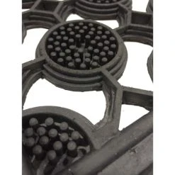 CALICOSY Tapis D'extérieur Bulles Demi-lune 45x75cm - Noir -Maisons Du Monde Boutique tapis d exterieur bulles demi lune 45x75cm noir 1