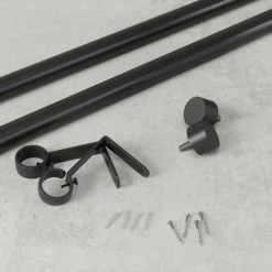 Umbra Tringle à Rideaux Cappa D25mm Extensible Noire, De 91 à 167cm -Maisons Du Monde Boutique tringle a rideaux cappa d25mm extensible noire de 91 a 167cm 2