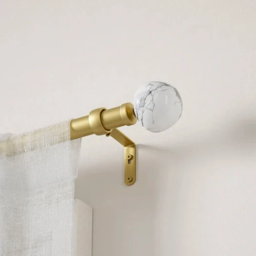 Umbra Tringle à Rideaux En Métal Doré Extensible De 91 à 183cm 6 Umbra Tringle à Rideaux En Métal Doré Extensible De 91 à 183cm – Image 4