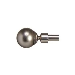 Wadiga Tringle à Rideaux Extensible Métal Chromé Boule 120 à 210cm
