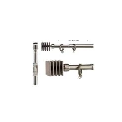 Wadiga Tringle à Rideaux Extensible Métal Chromé Carré 170 à 320cm -Maisons Du Monde Boutique tringle a rideaux extensible metal chrome carre 170 a 320cm 2