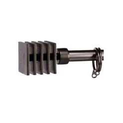 Wadiga Tringle à Rideaux Extensible Métal Noir Carré 120 à 210cm